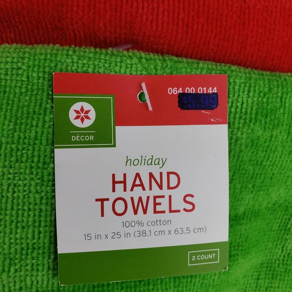 Set of 2 Bah Humbug Christmas Hand Dish Towels NWT - Picture 5 of 6
